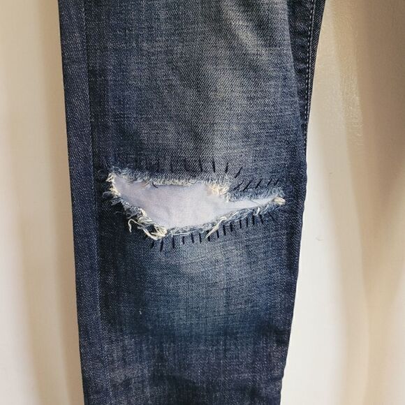 Gap always skinny distressed patched jeans - Picture 2 of 7